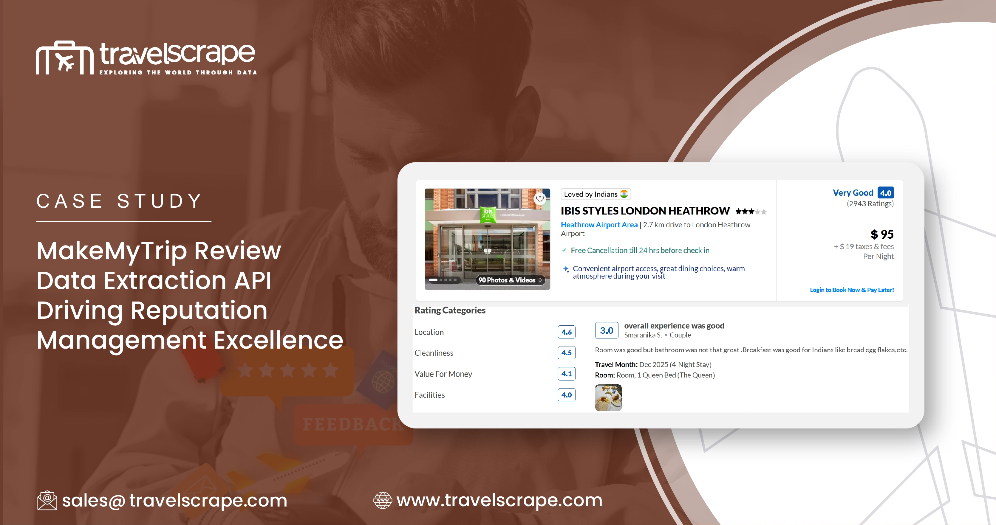 Leverage MakeMyTrip Review Data Extraction API